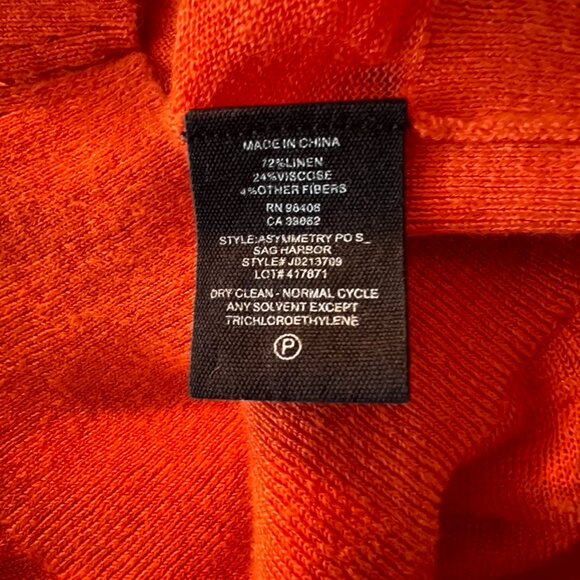 Theory asymmetrical Linen Sweater size P - Picture 6 of 6